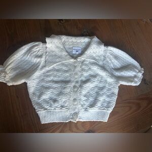 Willow & Wind Crop Puff Sleeve Top Boutique size Small